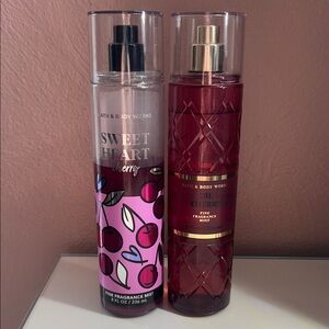 Bath & Body Works Sweetheart Cherry / Oh Cherry Body Mist Duo